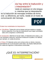 Traduccion e Interpretacion