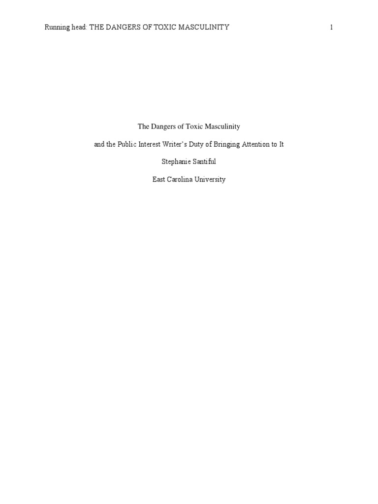 Toxic Masculinity's Impact on Online Dating | PDF | Masculinity ...