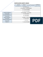 Dosificación Quinto Grado