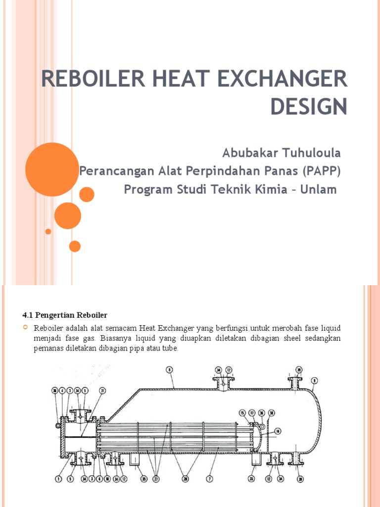Reboiler Heat Exchanger Design | PDF