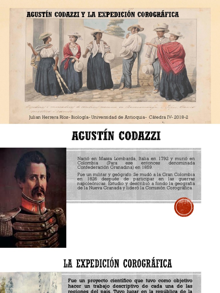 Unidad 5 Agustín Codazzi y La Expedición Corográfica - Julián Herrera ...