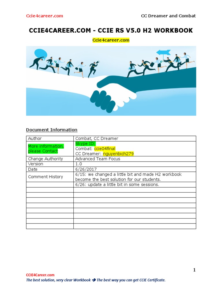 H2 Ccie4career - Com v1.1 PDF | PDF | Network Architecture | Computer ...