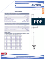 Antena omnidireccional VHF de 135-174 MHz