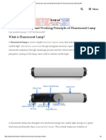 Fluorescent Lamp and Working Principle of Fluorescent Lamp - Electrical4U