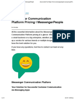 Messenger Communication Platform Pricing - MessengerPeople