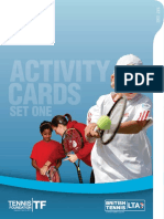 schools tennis activity cards - set 1