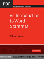 An Introduction To Word Grammar PDF