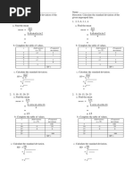 Standard Deviation Quiz