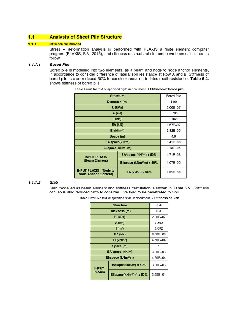 Analysis of Sheet Pile Structure | PDF | Deep Foundation | Geotechnical ...