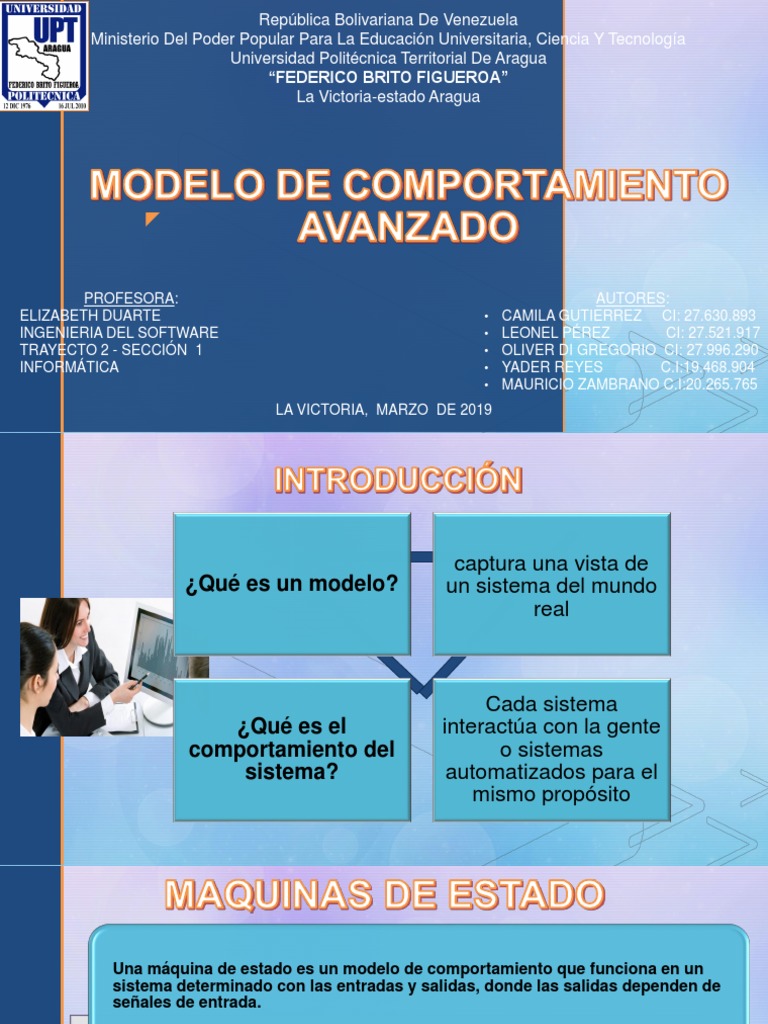 Modelo de Comportamiento Avanzado | PDF | Ingeniería de software |  Ingeniería Informática