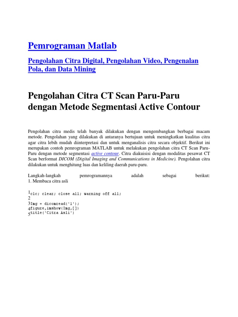 Matlab 1 | PDF