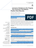 Tragedy of The Commons That Marine Plastics Have Become