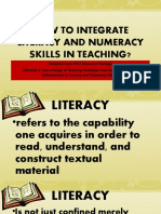 How To Integrate Literacy and Numeracy Skills in