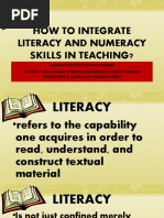 How To Integrate Literacy and Numeracy Skills in