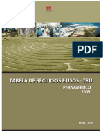 Tabela de Recursos e Usos