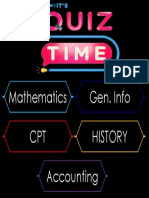 Mathematics Gen. Info CPT History Accounting