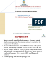 Detection of Specks in Mammography: Sreyas Institute of Engineering & Technology