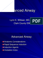 Advanced Airway: Lynn K. Wittwer, MD, MPD Clark County EMS