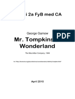 Fysik I 2A Fyb Med Ca: Mr. Tompkins in Wonderland