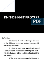 Knit Deknit Process