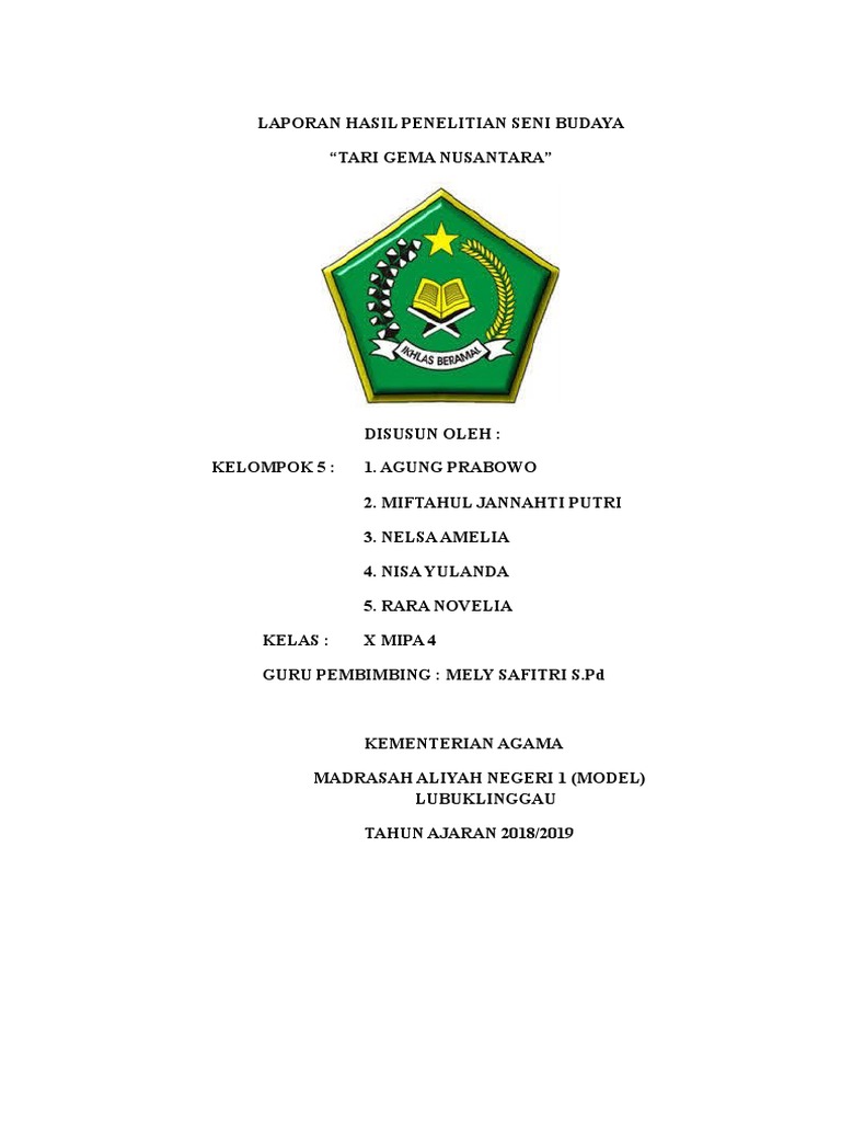 Laporan Hasil Penelitian Seni Budaya Docx