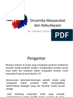 Dinamika Masyarakat Dan Kebudayaan