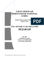 Soal USBN Sejarah K2006 PDF