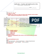 6.2 As Rochas, o Solo e Os Seres Vivos - Formação Dos Solos - Ficha de Trabalho (2) - Soluções