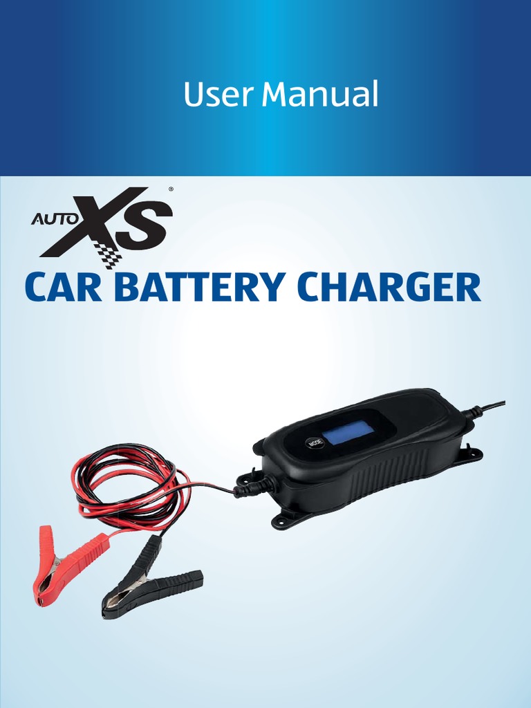 Auto Xs MD 18559 User Manual PDF Battery Charger Rechargeable Battery