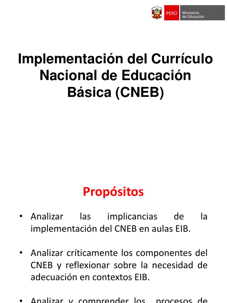 Implementación del CNEB en EIB | PDF | Plan de estudios | Evaluación