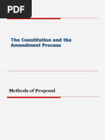 The Constitution and The Amendment Process