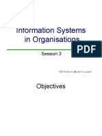 Information Systems in Organisations: Session 3