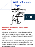 Nuzzo Research Paper How to Write