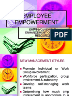 Employee Empowerment: Emp Involvement & Enhancement of Human Resources