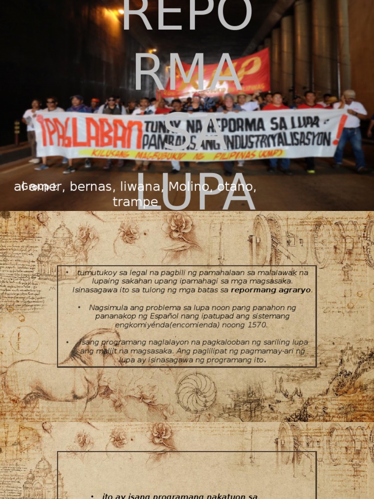 Reporma Sa Lupa Super Final | PDF