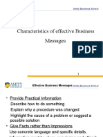 Characteristics of Effective Business Messages