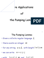 More Applications of The Pumping Lemma