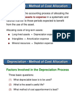 Depreciation - Method of Cost Allocation: Depreciation Tangible Assets To Expense