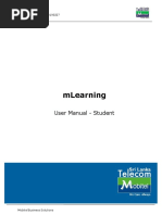 Mlearning: User Manual - Student