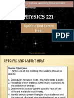 Physics (Latent Heat)