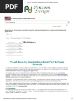 Pencom - Visual Basic For Application Serial Port Software Example