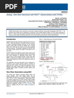 001-40881 AN2025 Analog Sine Wave Generation With PSoC R 1 Demonstration With CTCSS