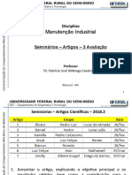 Manutencao Industrial - 4.1 - Seminários 3 Avaliacao