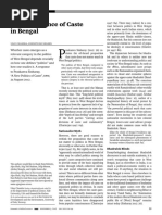 The Importance of Caste in Bengal