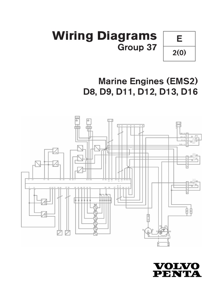 Wiring Diagrams Marine Engines (EMS2) D8, D9, D11, D12, D13,
