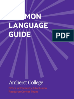 Amherst College Common Language Guide