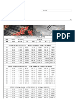 Price List For Reinforcing Steel Bars: Search..