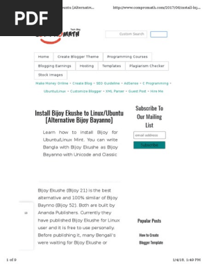 Bijoy bayanno 2018 free download for mac