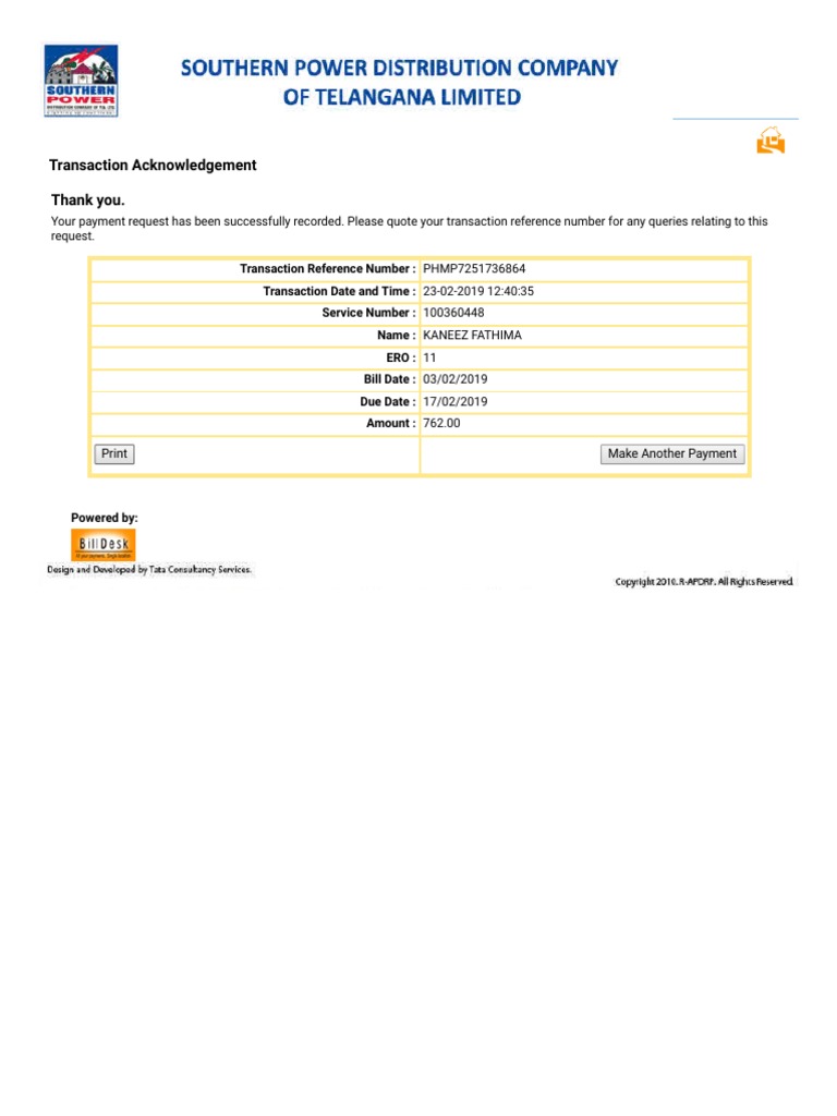 Shop Electricity Bill | PDF | Finance & Money Management