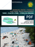Shri Ram Centennial School: Topic - Plastic 2 Fuel - Pyrolysis Process